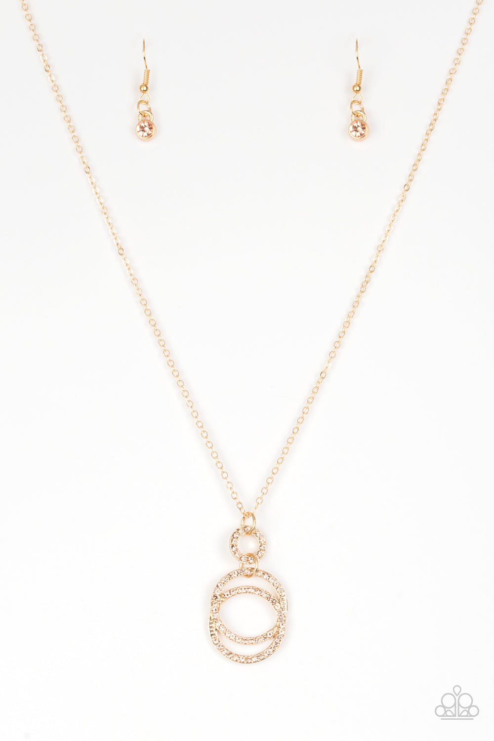 Paparazzi - Timeless Trio - Gold - Necklace