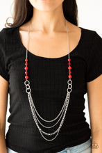 Load image into Gallery viewer, Paparazzi - Vividly Vivid - Red - Necklace
