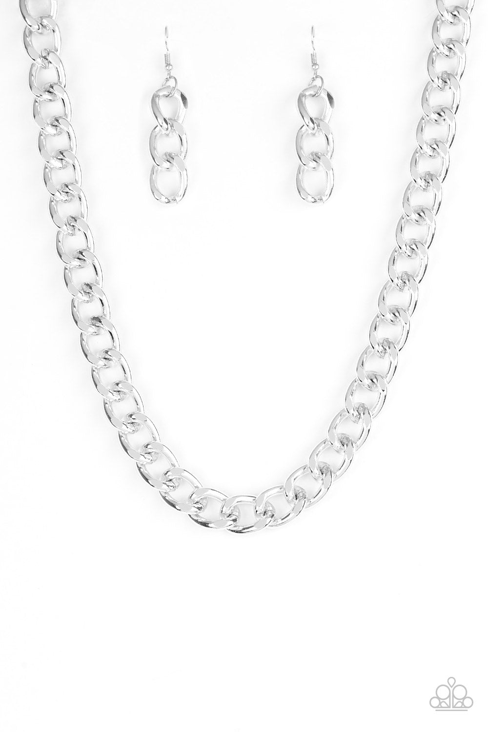 Paparazzi - Heavyweight Champion - Silver - Necklace