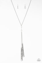 Load image into Gallery viewer, Paparazzi - Timeless Tassels - Silver - Necklace
