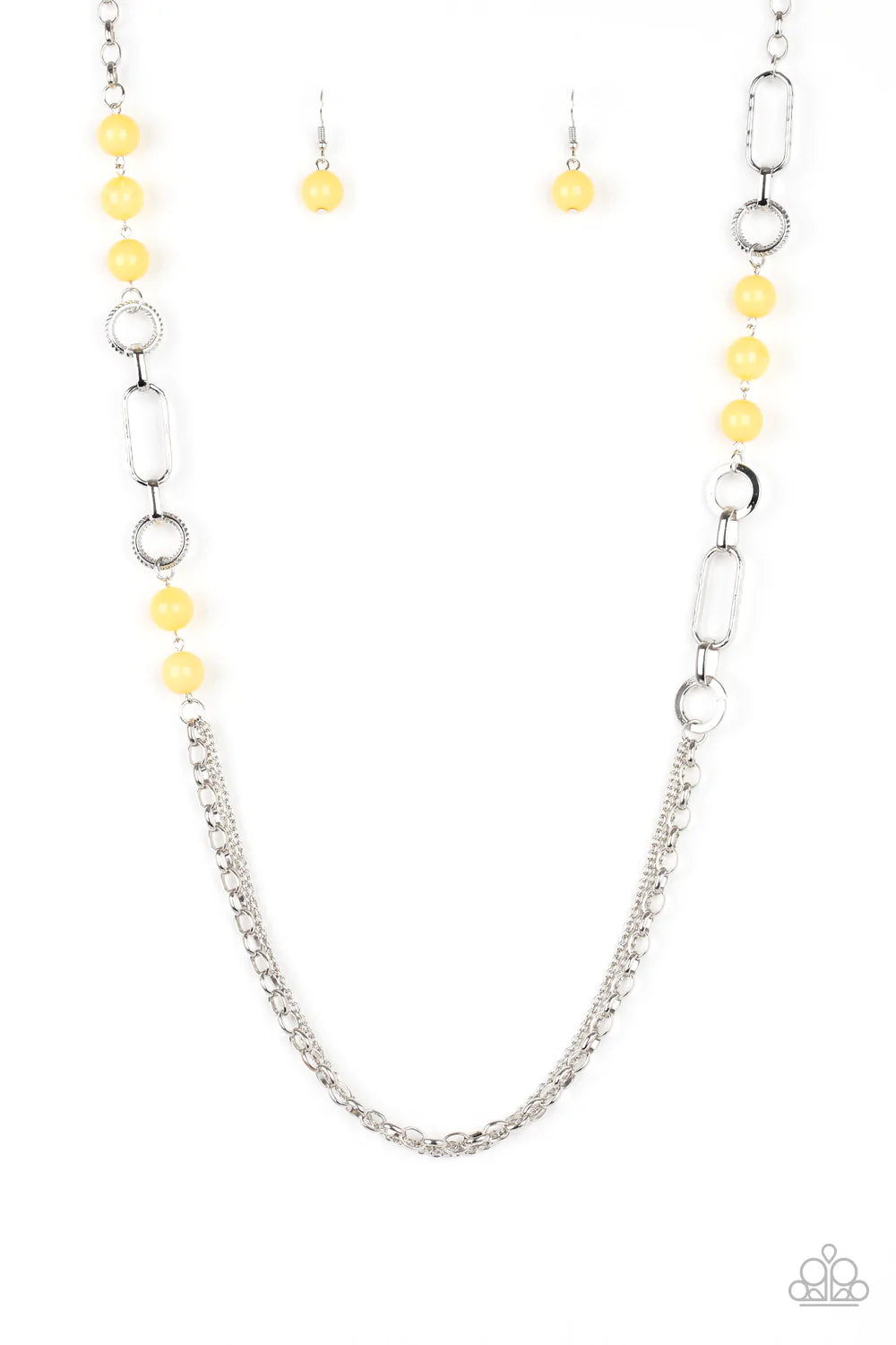 Paparazzi - CACHE Me Out - Yellow - Necklace