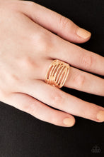 Load image into Gallery viewer, Paparazzi - Give Me Space - Rose Gold - Ring
