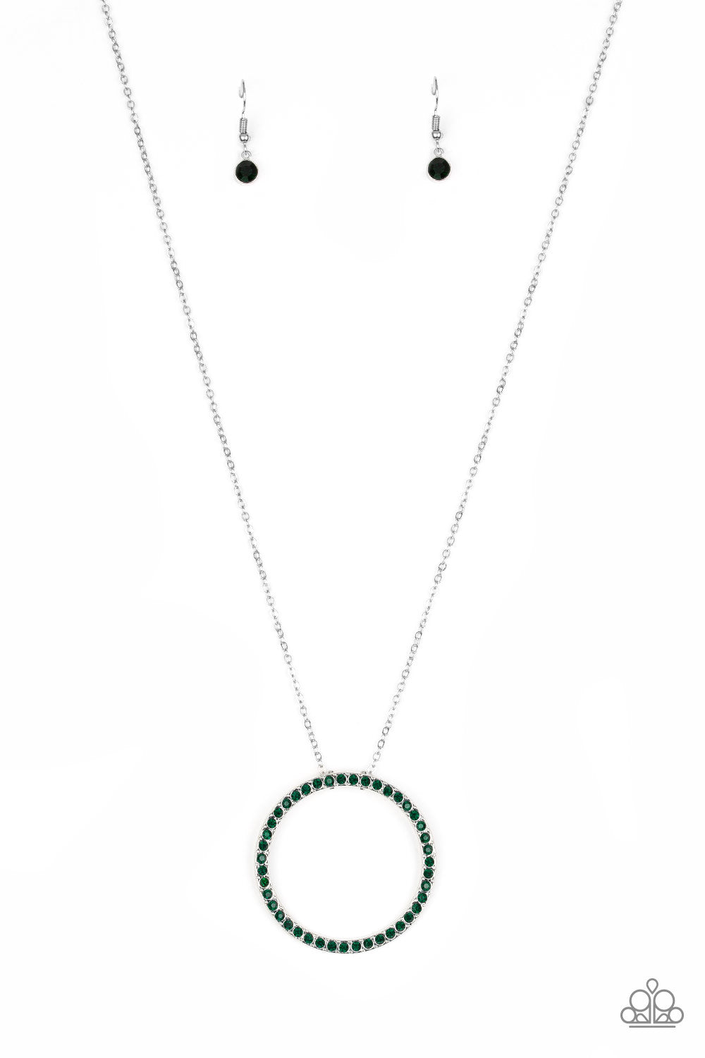 Paparazzi - Center Of Attention - Green - Necklace