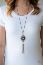 Load image into Gallery viewer, Paparazzi - Totally Worth the TASSEL - Brass - Necklace
