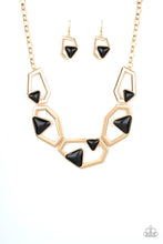 Load image into Gallery viewer, Paparazzi - GEO-ing, GEO-ing, Gone - Gold - Necklace
