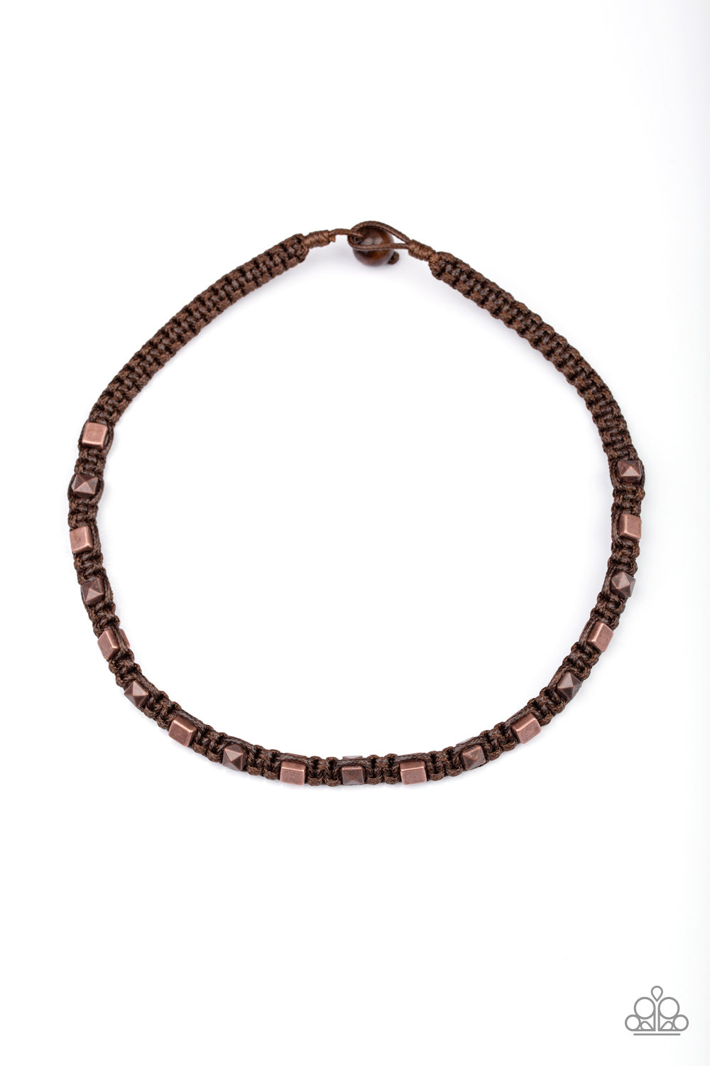 Paparazzi - Grunge Rush - Brown - Necklace