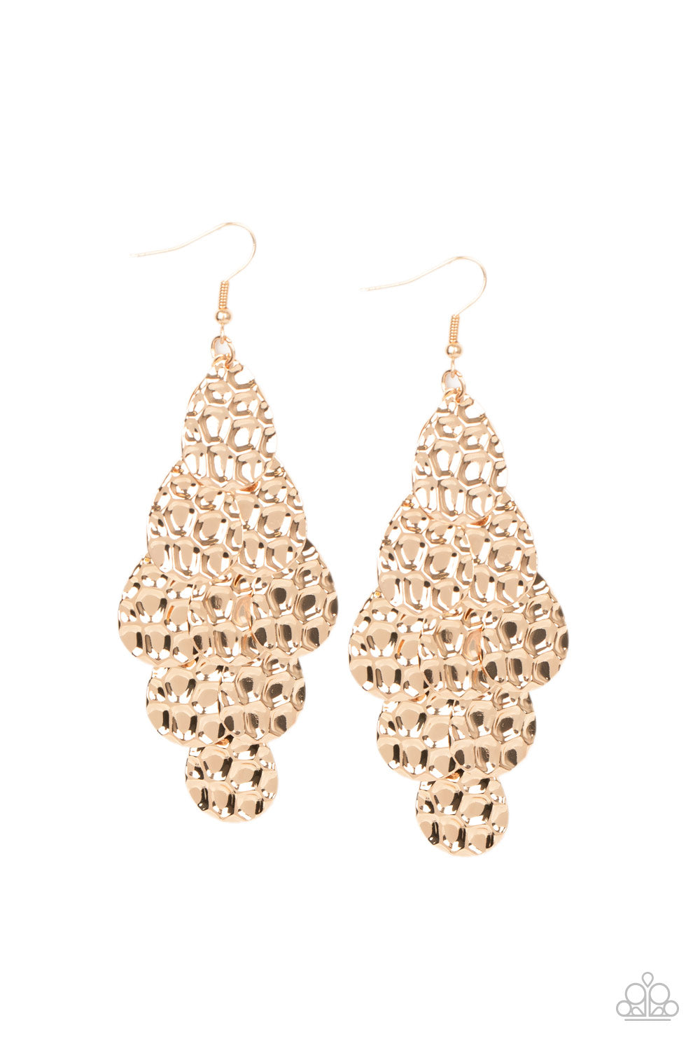 Paparazzi - Instant Incandescence - Gold - Earrings