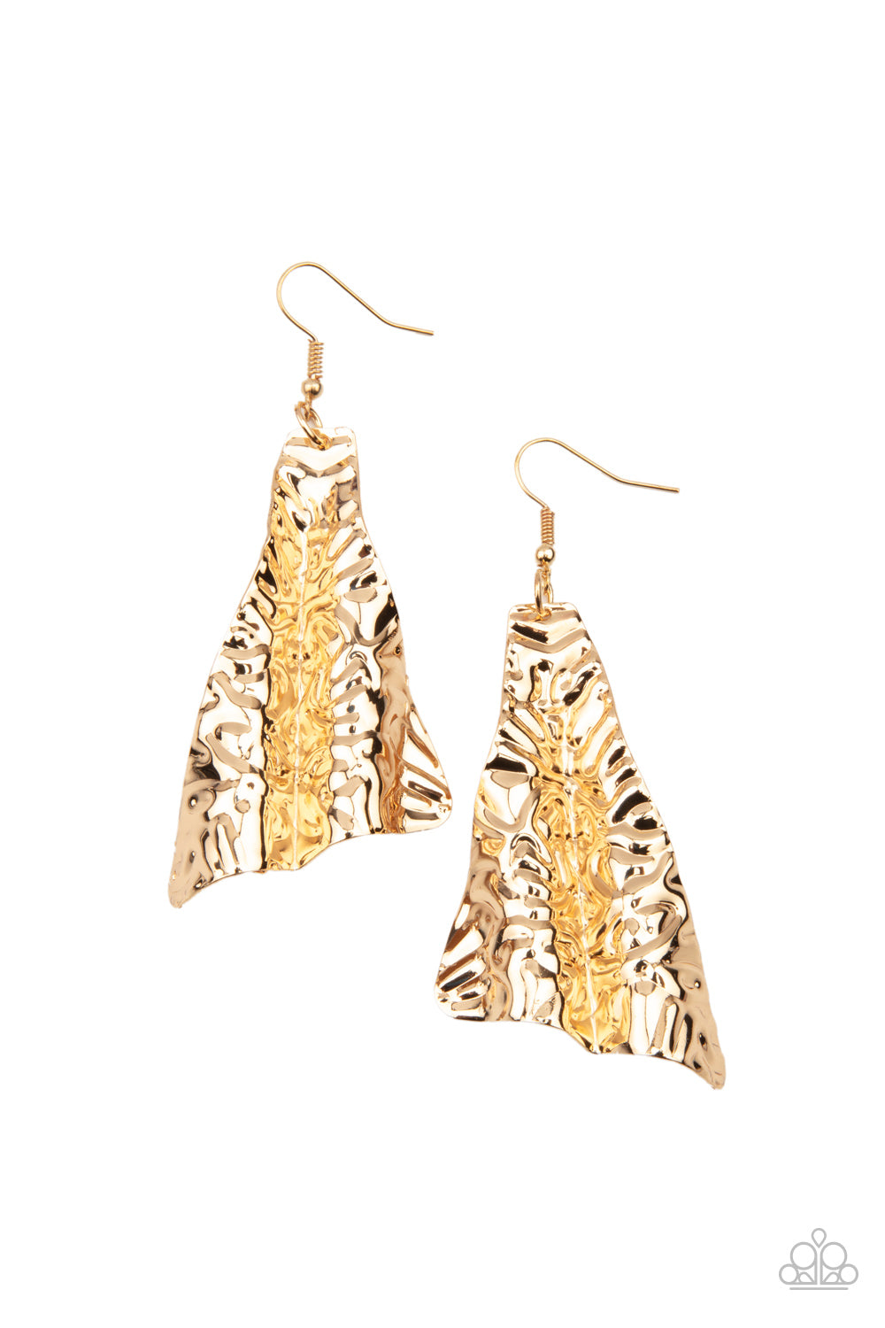 Paparazzi - How FLARE You! - Gold - Earrings