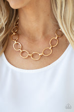 Load image into Gallery viewer, Paparazzi - HAUTE-ly Contested - Gold - Necklace
