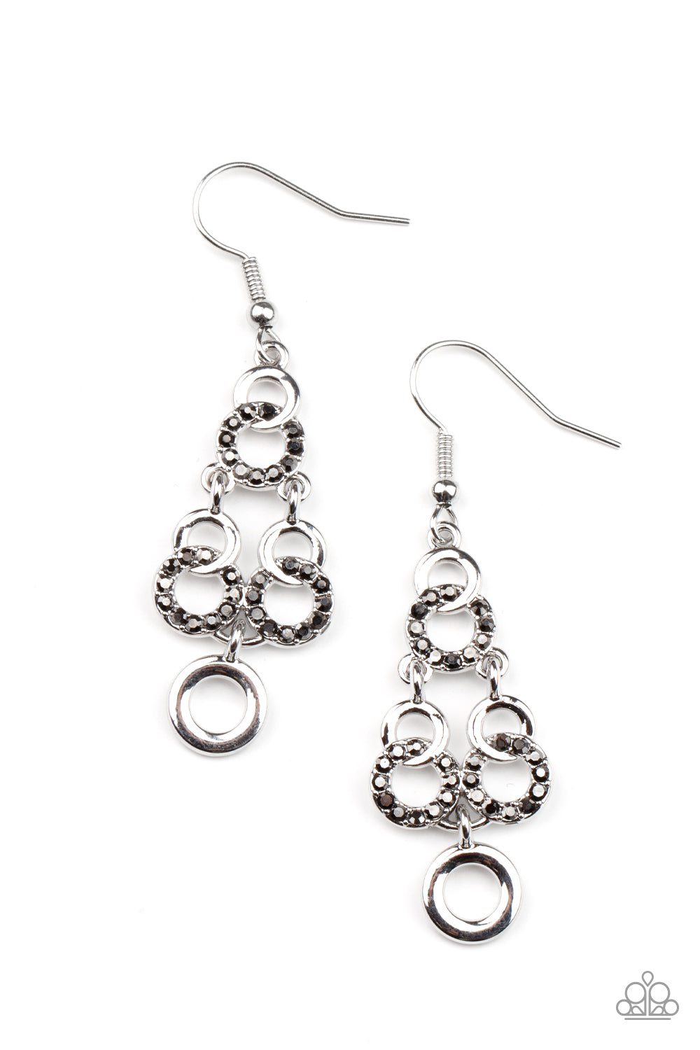 Paparazzi - Luminously Linked - Silver - Earrings