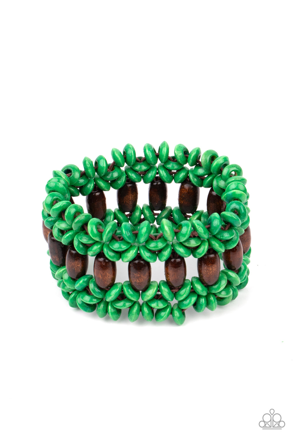 Paparazzi - Bali Beach Retreat - Green - Bracelet