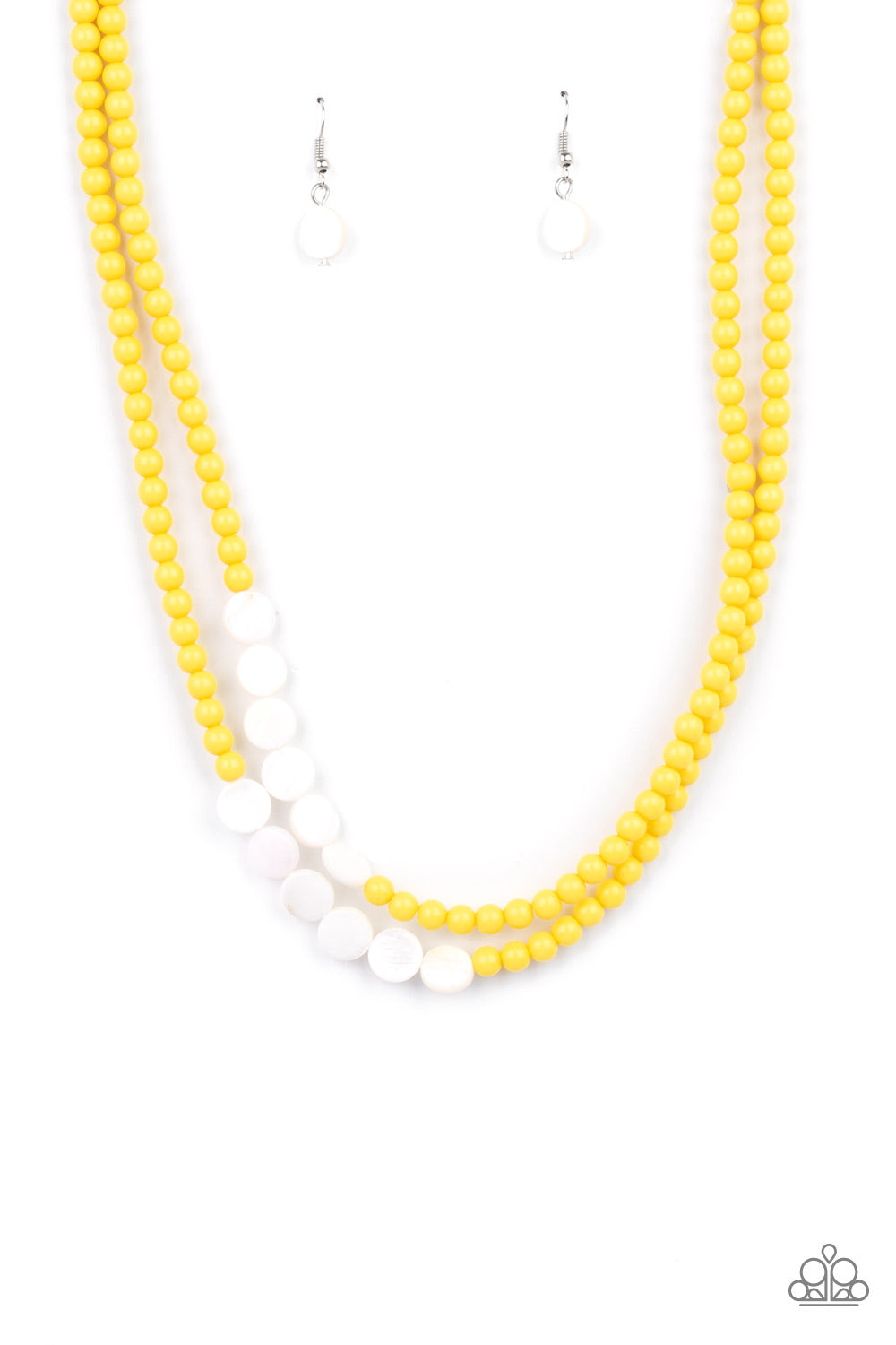 Paparazzi - Extended STAYCATION - Yellow - Necklace