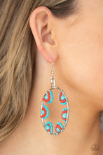 Load image into Gallery viewer, Paparazzi - Off The Rim - Blue - Earrings
