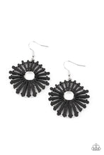 Load image into Gallery viewer, Paparazzi - SPOKE Too Soon - Black - Earrings
