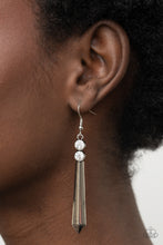 Load image into Gallery viewer, Paparazzi - Sparkle Stream - White - Earrings
