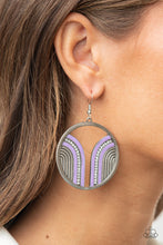 Load image into Gallery viewer, Paparazzi - Delightfully Deco - Purple - Earrings
