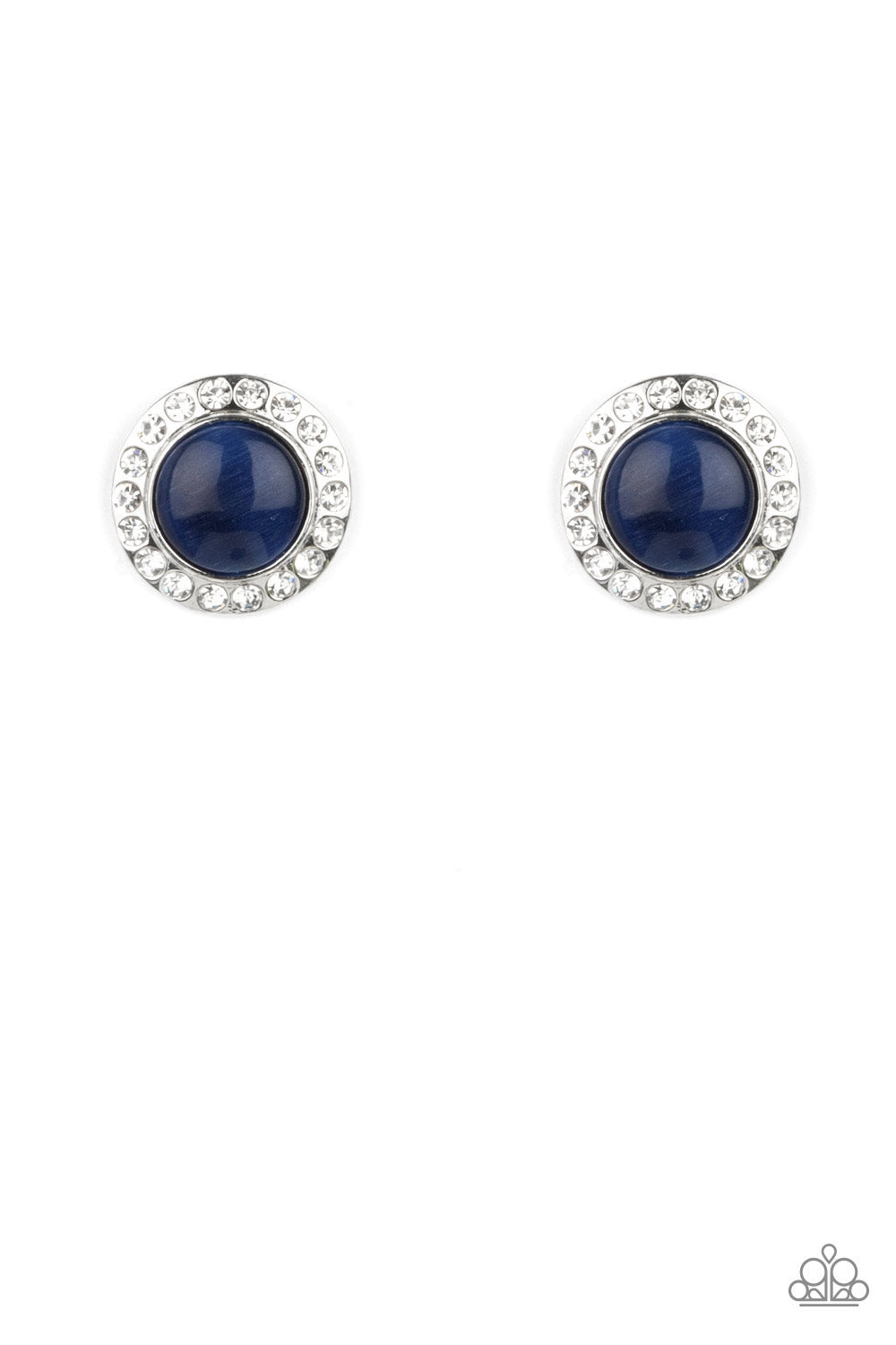 Paparazzi - Glowing Dazzle - Blue - Earrings