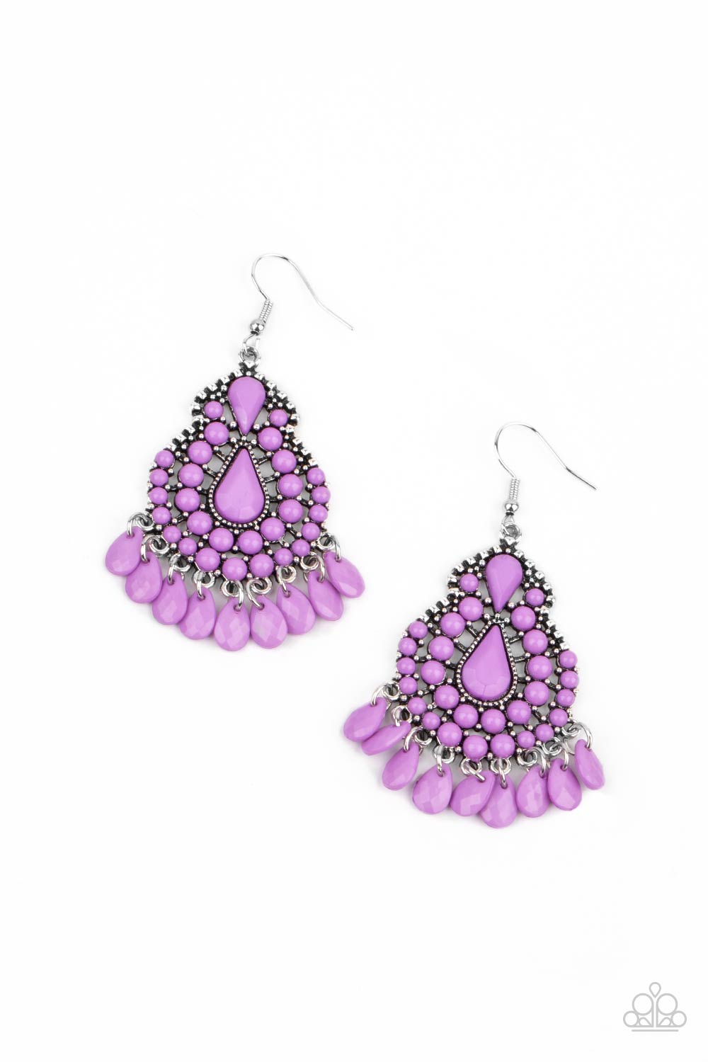 Paparazzi - Persian Posh - Purple - Earrings