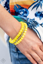 Load image into Gallery viewer, Paparazzi - Vacay Vagabond - Yellow - Bracelet
