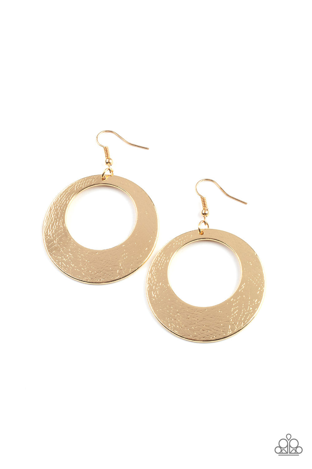 Paparazzi - Outer Plains - Gold - Earrings