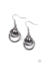 Load image into Gallery viewer, Paparazzi - Running In Circles - Black - Earrings
