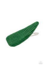 Load image into Gallery viewer, Paparazzi - Colorfully Corduroy - Green - Hair Clip
