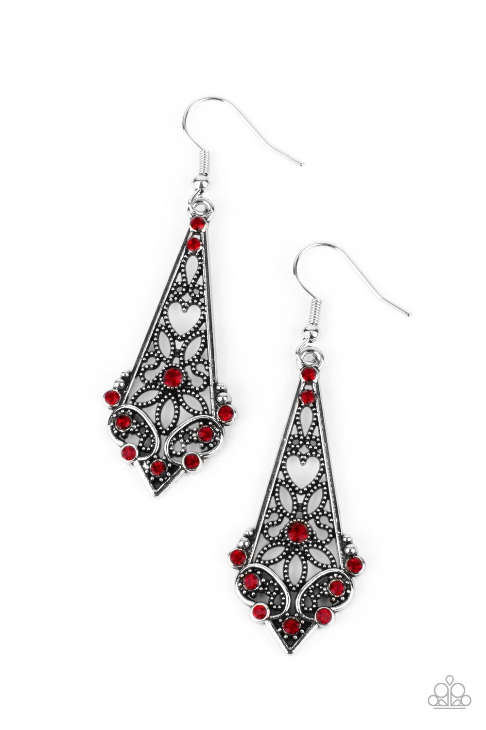 Paparazzi - Casablanca Charisma - Red - Earrings