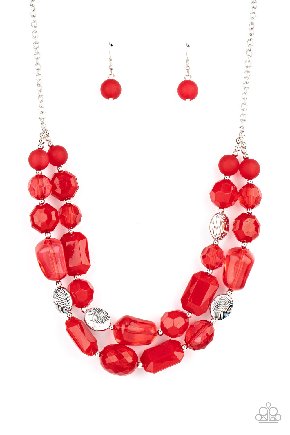 Paparazzi - Oceanic Opulence - Red - Necklace