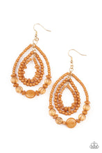 Load image into Gallery viewer, Paparazzi - Prana Party - Brown - Earrings
