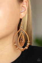 Load image into Gallery viewer, Paparazzi - Prana Party - Brown - Earrings
