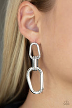 Load image into Gallery viewer, Paparazzi - Harmonic Hardware - Silver - Earrings
