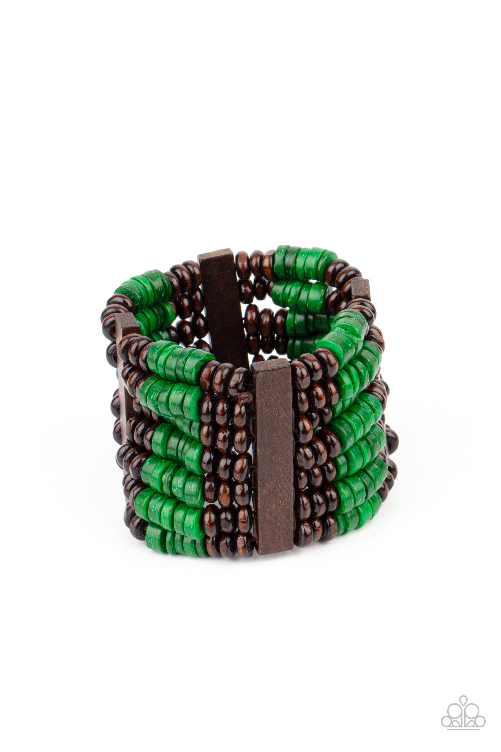 Paparazzi - Vacay Vogue - Green - Bracelet