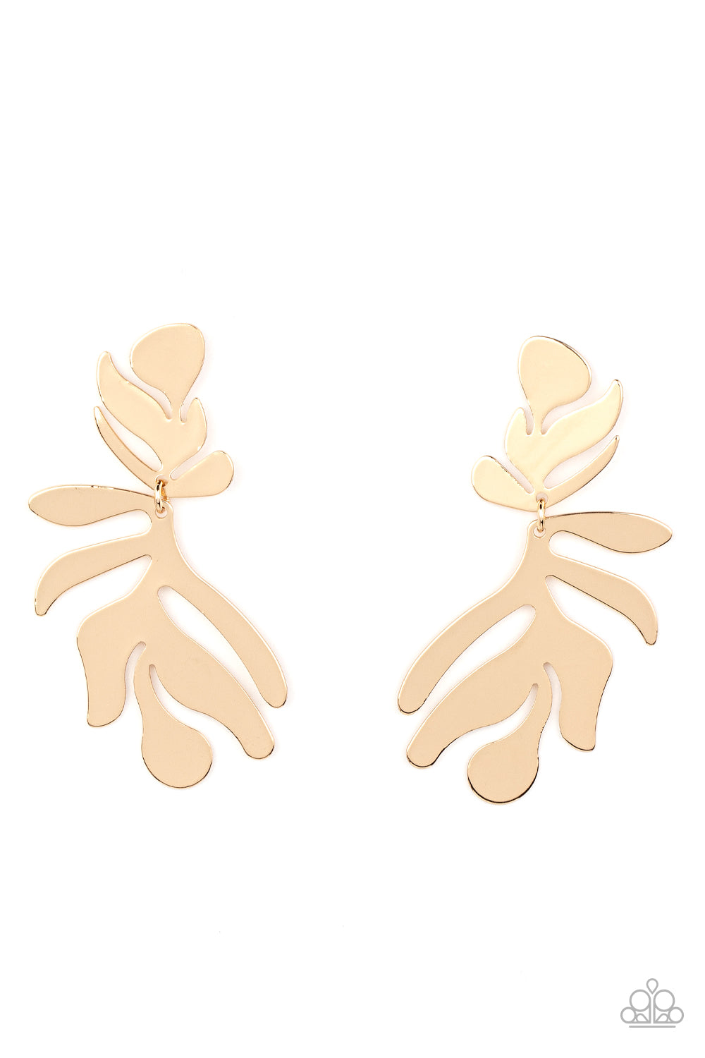 Paparazzi - Palm Picnic - Gold - Earrings