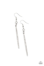 Load image into Gallery viewer, Paparazzi - Skyscraping Shimmer - White - Earrings
