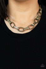 Load image into Gallery viewer, Paparazzi - Motley In Motion - Brass - Necklace
