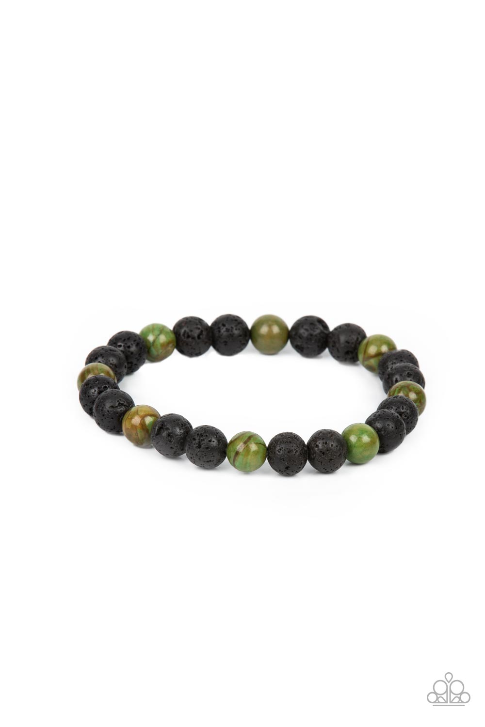 Paparazzi - Molten Mogul - Green - Bracelet