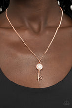 Load image into Gallery viewer, Paparazzi - Prized Key Player - Copper - Necklace
