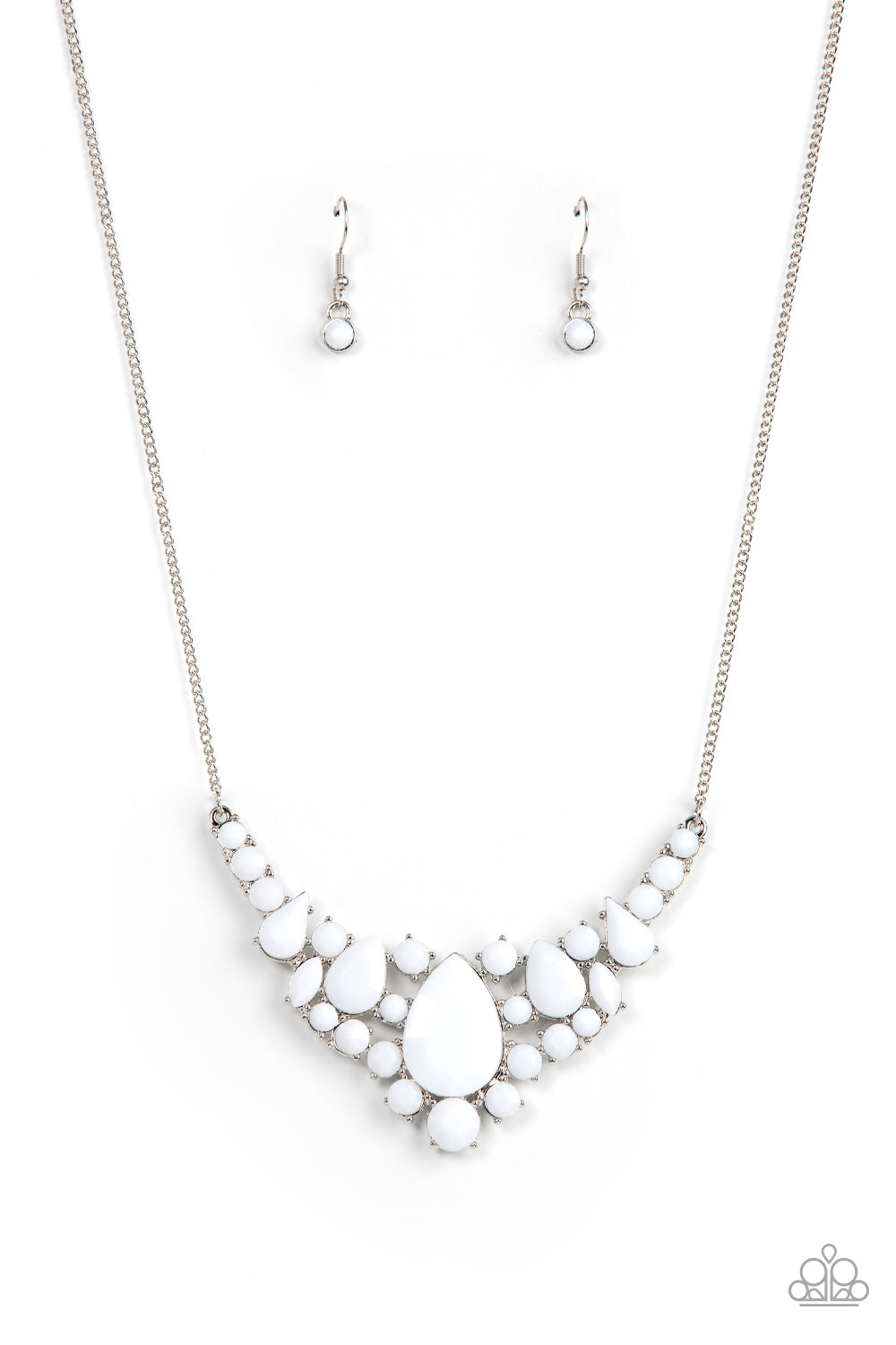 Paparazzi - Bali Ballroom - White - Necklace