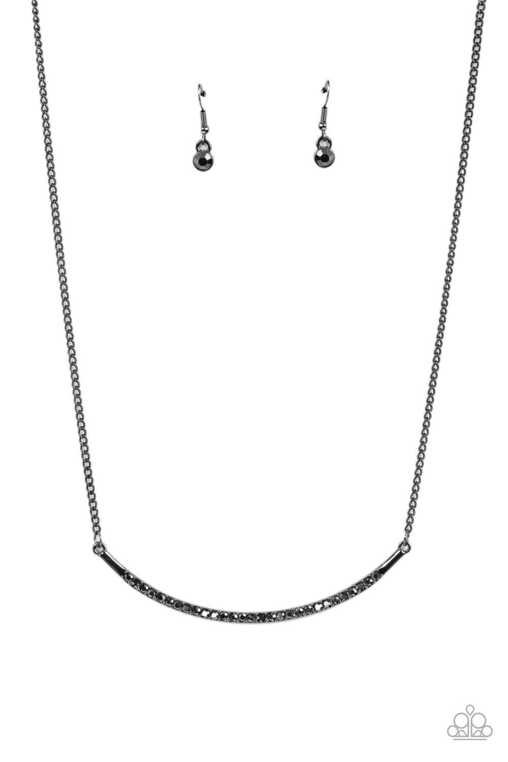 Paparazzi - Collar Poppin Sparkle - Black - Necklace