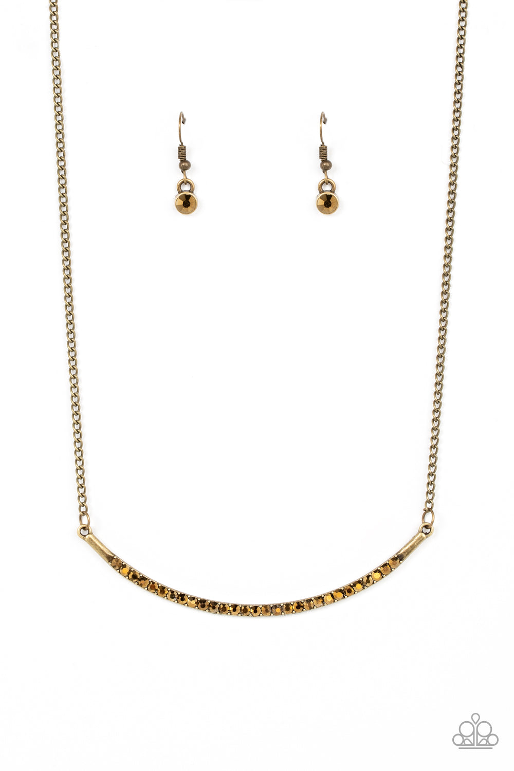 Paparazzi - Collar Poppin Sparkle - Brass - Necklace