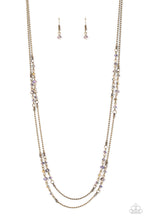 Load image into Gallery viewer, Paparazzi - Petitely Prismatic - Brass - Necklace
