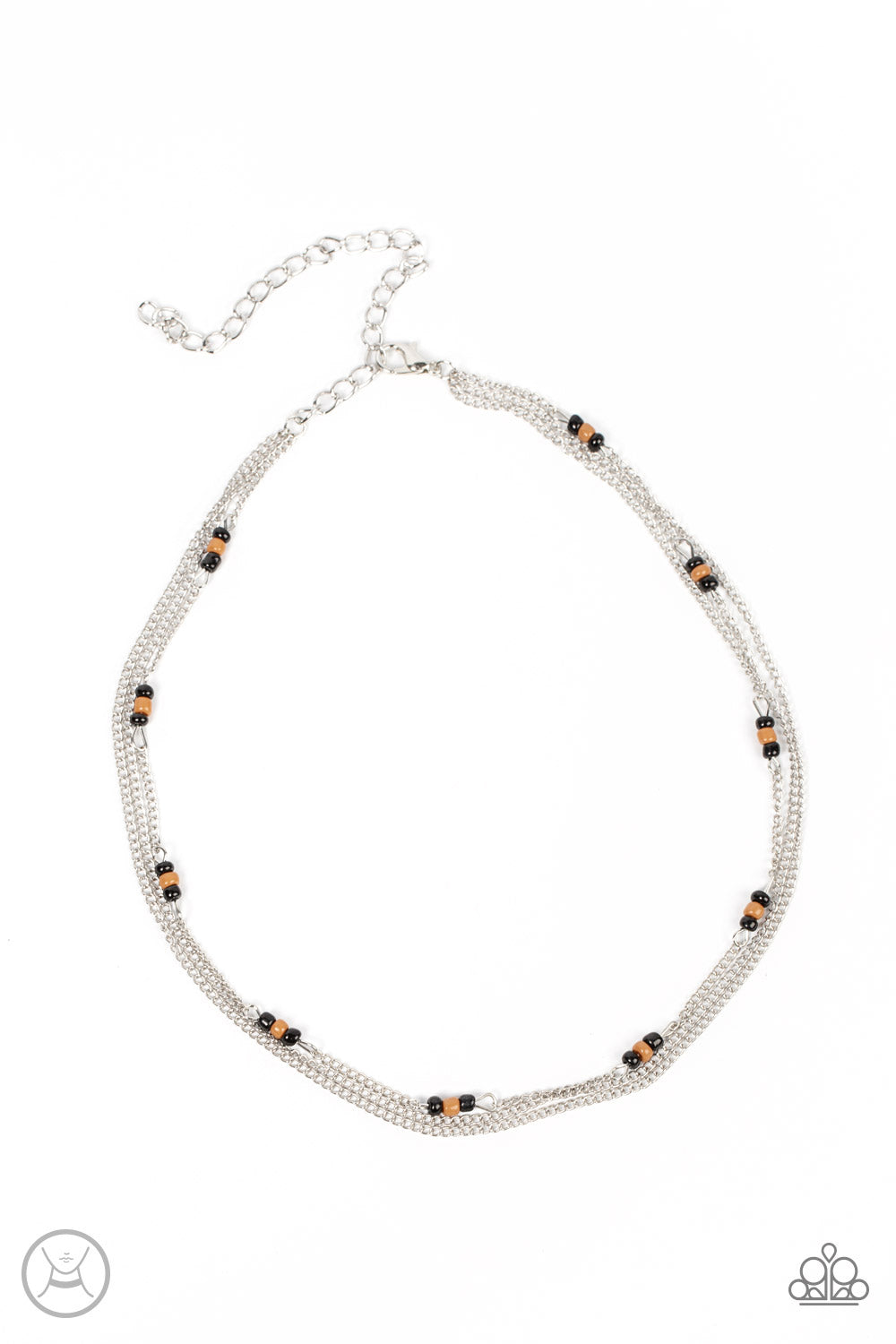 Paparazzi - Bountifully Beaded - Black - Necklace