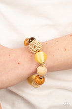 Load image into Gallery viewer, Paparazzi - Happily Homespun - Yellow - Bracelet
