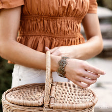 Load image into Gallery viewer, Paparazzi - Baroque Bouquet - Brass - Bracelet
