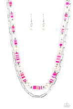 Load image into Gallery viewer, Paparazzi - Tidal Trendsetter - Pink - Necklace
