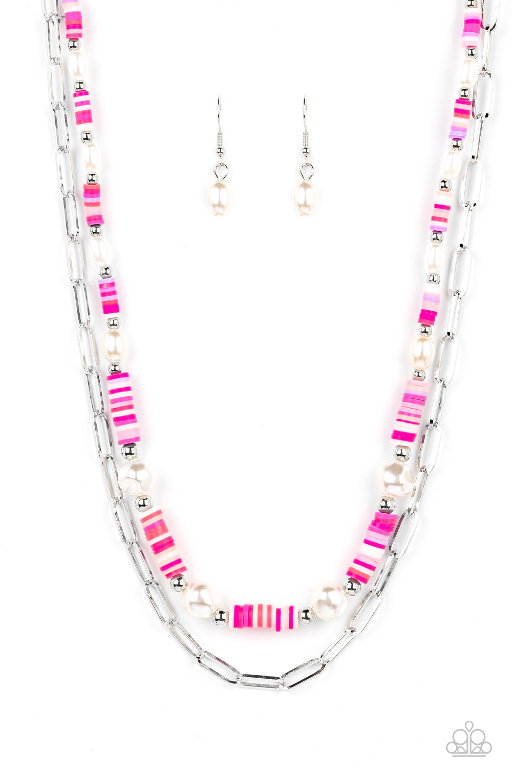 Paparazzi - Tidal Trendsetter - Pink - Necklace